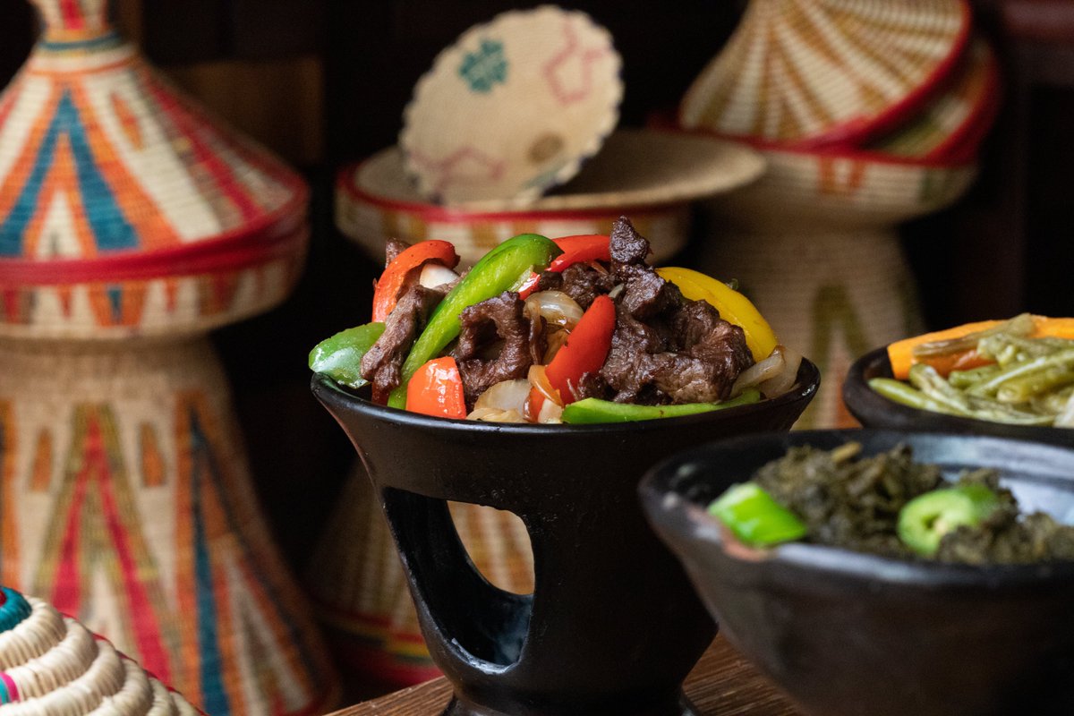 KibranTours's tweet photo. 😋If you have ever visited Ethiopia you will agree that Ethiopian food bursts with flavor, largely due to the delicious spice blend, berbere. Saucy stews make perfect accompaniments for every Ethiopian’s favorite
food, injera, a sourdough flatbread made from teff flour. https://t.co/8iXAtBCmH4