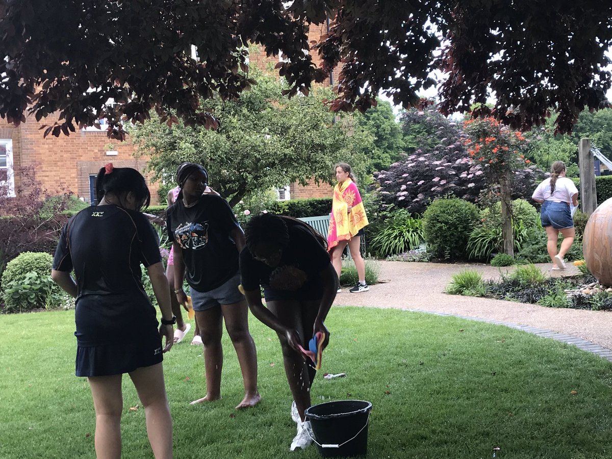 StSwithunsLeRoy's tweet photo. The boarders are soaked through and we’re not quite sure who’s winning… #StSwithunsBoarding #StSwithunsFun https://t.co/mbXhgIADeq