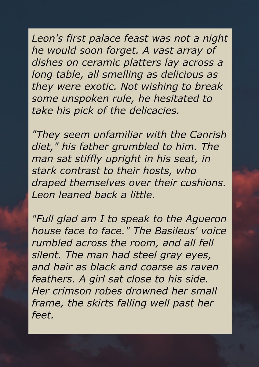 RoduskyAshley's tweet photo. My first snippet for Day 11 of #FantasyIndiesJune, where my MCs meet for the first time in my rough draft. #writingcommunity #saturdaysnippets #amwriting #amwritingfantasy #books #BookTwitter https://t.co/MDnYYWw7Cx