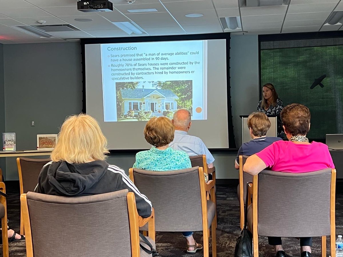 Learning about Sears Homes this morning. Wonderful presentation by Sears Homes expert Lara Solonicke. #publiclibraries #lifelonglearning