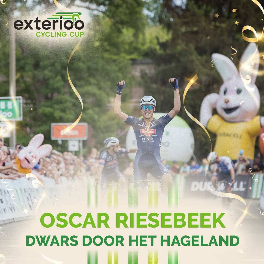 👏 Oscar Riesebeek's win in numbers

0⃣1⃣ First win as a pro
1⃣2⃣ Solo of 11.8 km
4⃣1⃣ km of unpaved and cobbled roads
4⃣3⃣ Average pace of 43 km/h
1⃣0⃣0⃣ procent happiness on his face

#DwarsdoorhetHageland
#ExteriooCyclingCup