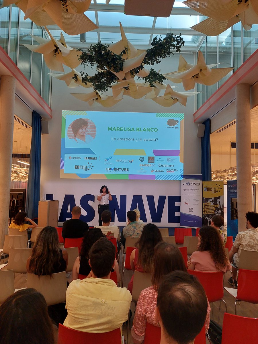 Women in Data Science Valencia (@widsvalencia) on Twitter photo La última charla del día, impartida por <a href="/MarelisaBlanco/">Mare🪸 Justice for all ✨🐚</a>
Vamos a ver pinceladas sobre la propiedad intelectual.
¿Quién tiene el derecho de autor en el arte generado por la IA? La última charla del día, impartida por <a href="/MarelisaBlanco/">Mare🪸 Justice for all ✨🐚</a>
Vamos a ver pinceladas sobre la propiedad intelectual.
¿Quién tiene el derecho de autor en el arte generado por la IA?