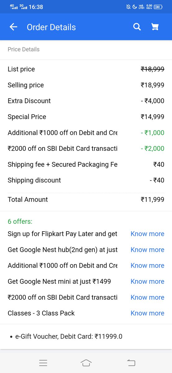 nareshjisahu's tweet photo. @Flipkart @flipkartsupport Almost 7 Days gone when will coustomer care contact with me. When will I receive mail or call.
When will offer will be added Google mini next at 1499 offer.

Why @Flipkart  doesn't care  coustomer time and his money
 After multiple complaint so solution https://t.co/YD0IpzUO4E