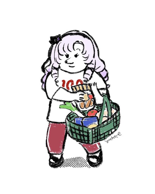 「groceries」 illustration images(Latest)