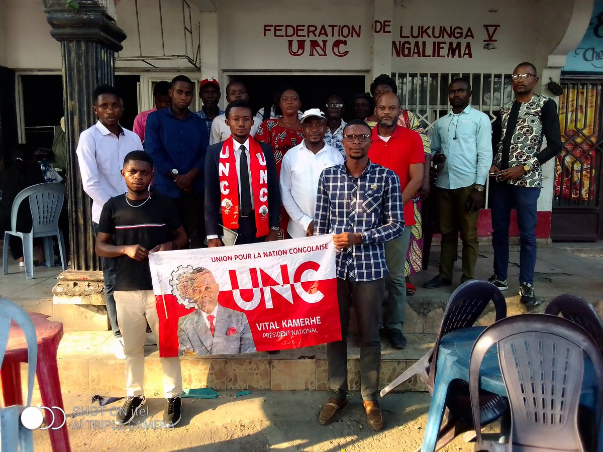 NkulubiJ's tweet photo. 🚨 *UNC/FÉDÉRATION DE NGALIEMA* 🚨

Sur instruction de Mme *GEKO Théthé,* fédérale de NGALIEMA, le 1er fédéral adjoint a.i *Orphée KATUTILA* a présidé une réunion purement  technique ce *samedi 11/06/2022* #UNC #mopepe ya sika# Toujours #Ensemble# https://t.co/rhigvZ1QN3