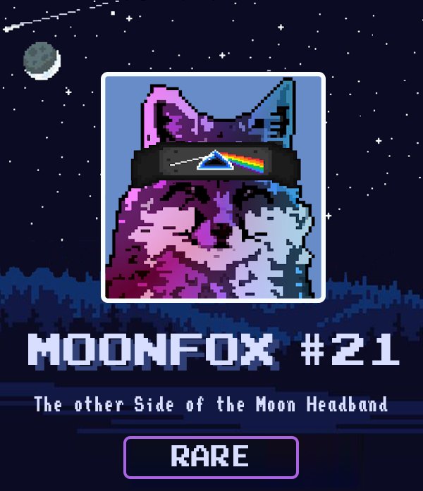 theMetavu's tweet photo. 🚨Giving away #moonfox #20🚨

Rare - The other side of the moon headband.

👉Follow
👉RT
👉Tagfriends

https://t.co/RUKBPxqpBt

https://t.co/DgtnazaXB4

#NFTs #NFT #NFTCommunity  #Polygon #NFTpolygon  #OpenSeaPolygon #NFTProject #NFTdrops #NFTGiveaway https://t.co/WiBTcGzm8D