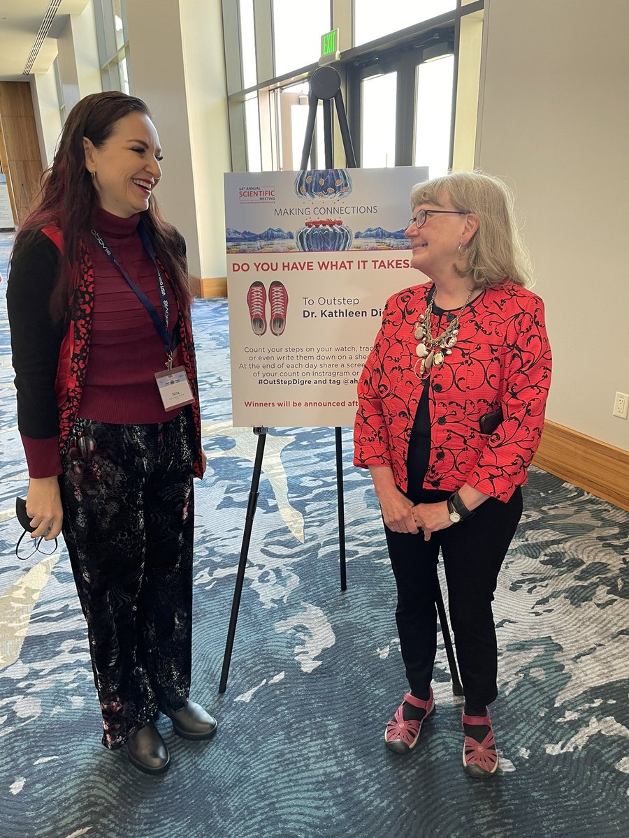 NinaRiggins's tweet photo. @kathleen_digre #OutStepDigre #AHSAM22 @ahsheadache @WNGtweets “Do we have what it takes?” 💕🧠 #MigraineMavens https://t.co/DSDOsxtNqW