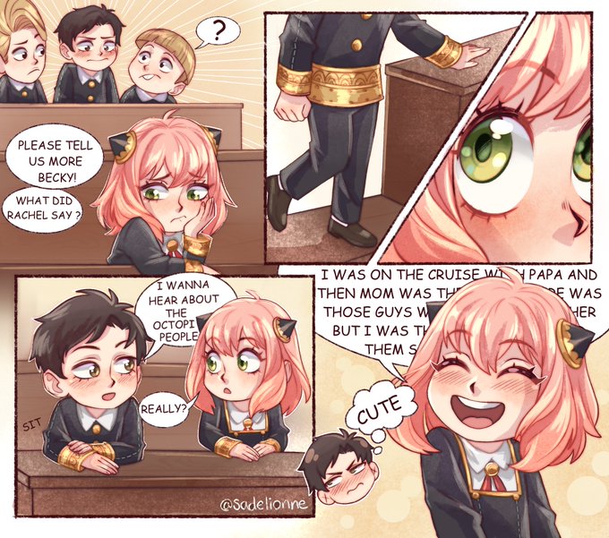 Alternate ending to chapter 57 of the manga #SPY_FAMILY #damianya #ダミアニャ 