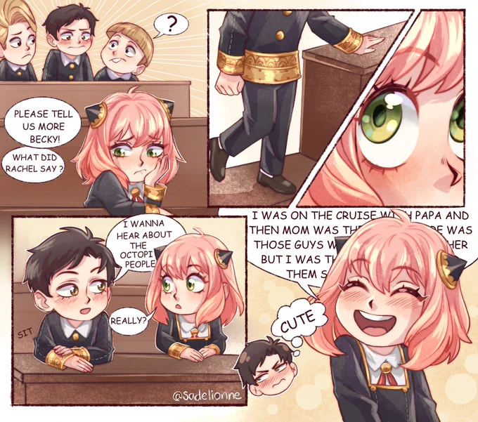 Alternate ending to chapter 57 of the manga #SPY_FAMILY #damianya #ダミアニャ 