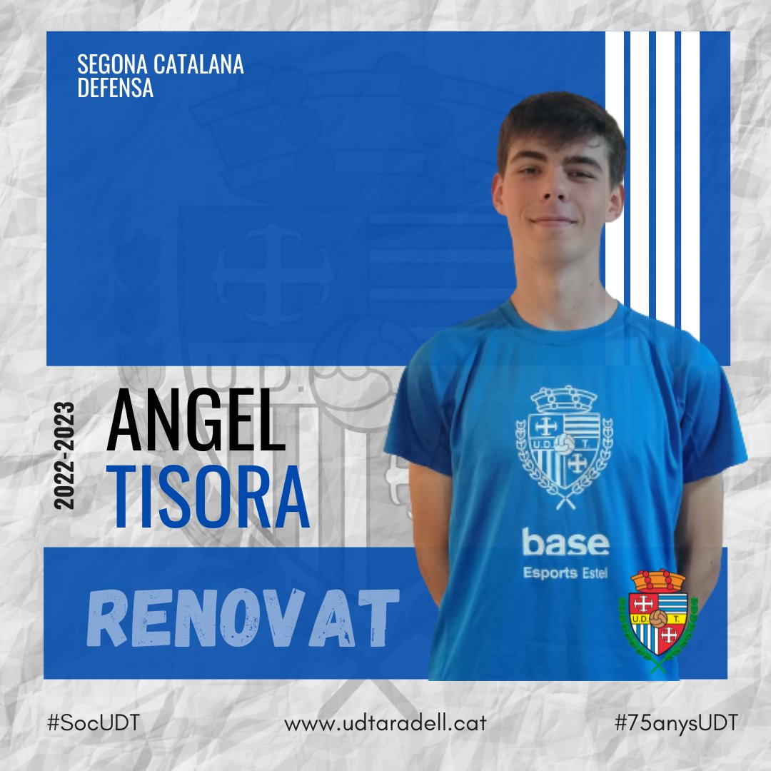 ⚪️🔵𝟐𝐚 𝐂𝐀𝐓𝐀𝐋𝐀𝐍𝐀

✅ Àngel Tisora continuarà integrant l'equip de Segona Catalana.

🔥 El jove defensa seguirà ajudant l'equip en tasques defensives!

🤩 3a temporada al primer equip!

#2cat #SocUDT #75anysUDT