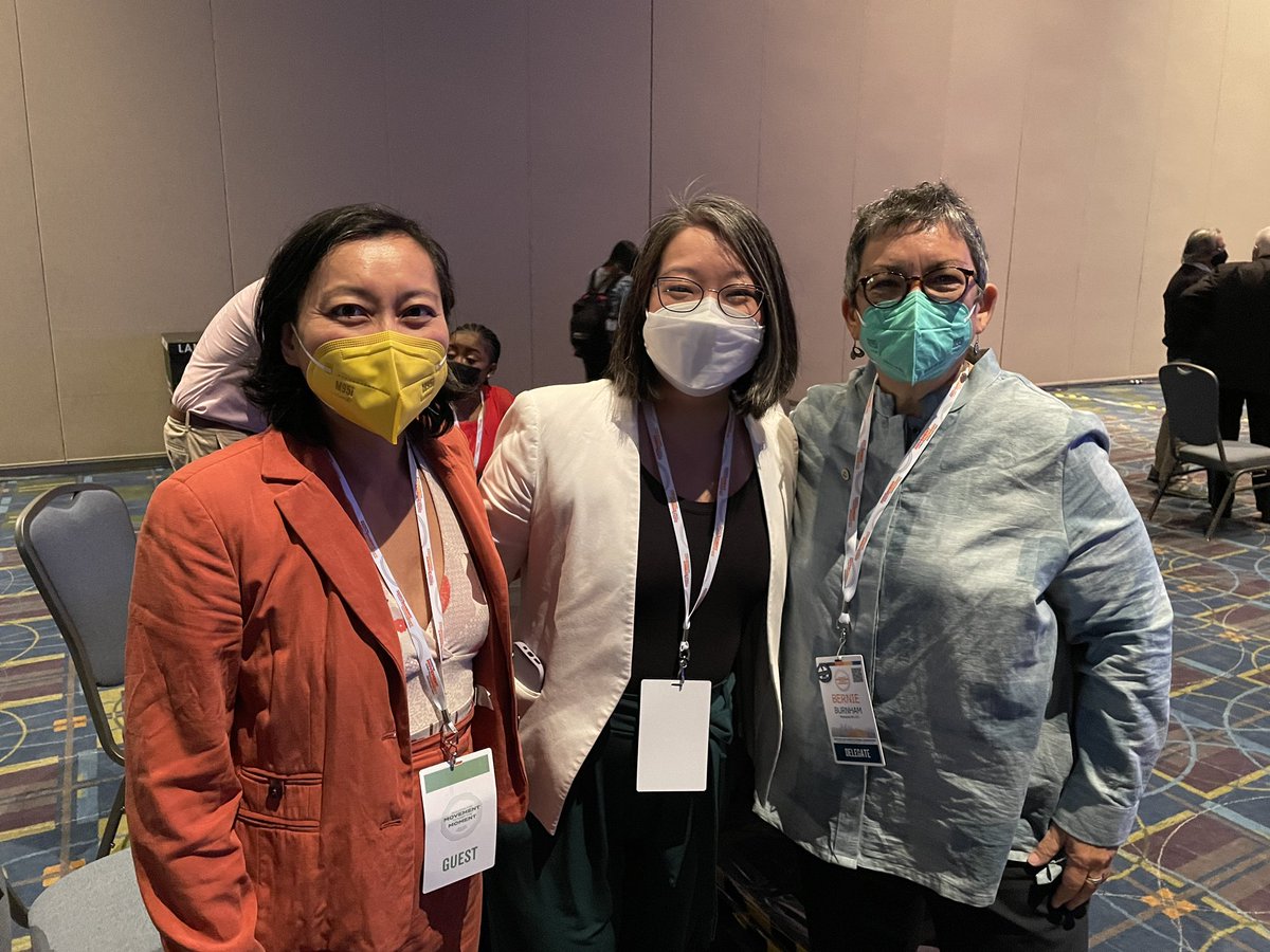 APALAnational's tweet image. Exciting meet-up of AAPI workers after the AM sessions of @AFLCIO Convention #UnitySummit including Bernie Burnham the first Pacific Islander President of the @MNAFLCIO and @CLUWNational Executive Director Virginia Rodino