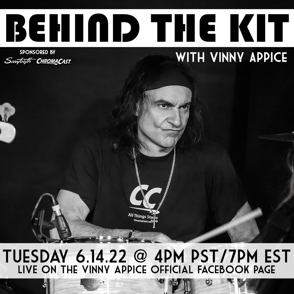#VinnyAppice FANS!  Get a FREE LIVE #DrumLesson and Q&amp;A w Vinny this Tuesday at 4pm pst/7pm est on his Facebook Page. Or check out tons of lessons from Vinny on the FREE #GoDpsMusic Live App!
Download App: ow.ly/bFe550FVv6g
Like Vinny's FB Page: ow.ly/OLl150FVv6f