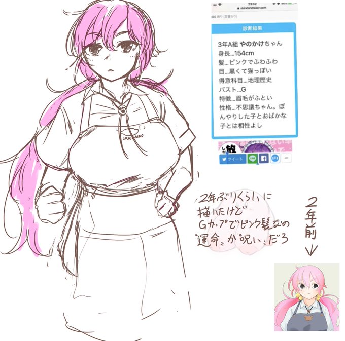 描くたびに顔変わってない? 