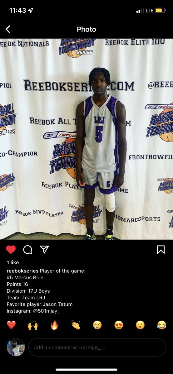 Had a good first game, finished with 16 points. <a href="/EliteLrj/">Team LRJ</a> 
#Hardwork