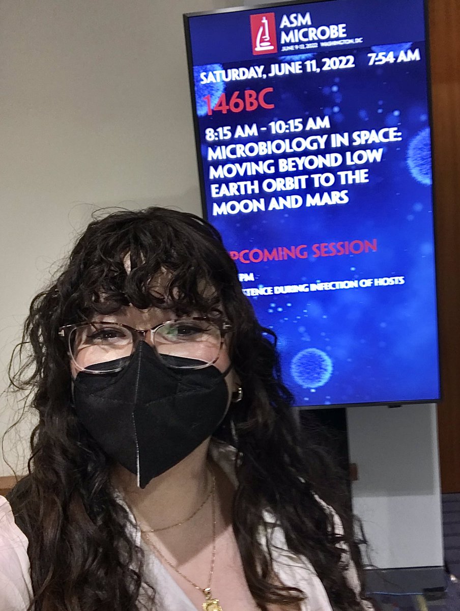 AstroBioloJess's tweet image. Thank you to Dr. Jessica Lee, Dr. Jamie Foster, Dr. Christopher Mason, and Dr. Adam Arkin for their fantastic Microbiology in Space symposium at #ASMicrobe2022! 🦠👩🏻‍🚀🪐@everydaymicrobe @mason_lab @AdamArkinLab #astrobiology #spacemedicine