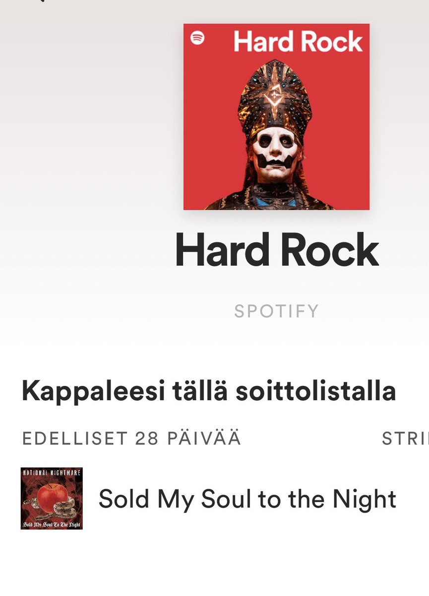 Humble thanks <a href="/Spotify/">Spotify</a> for adding us to #HardRock play list🙏🏻❤️