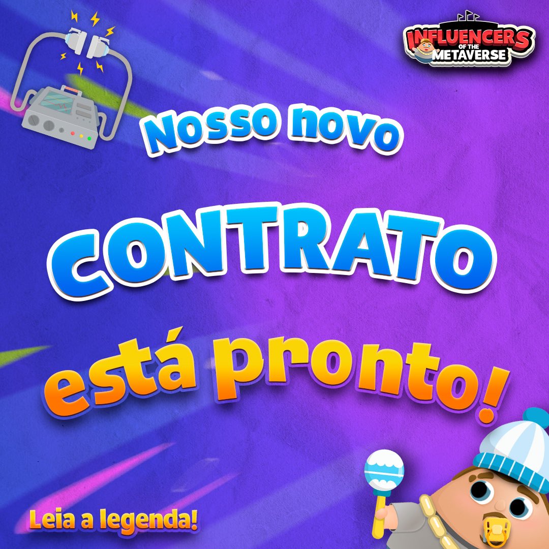 InfluencersMeta's tweet photo. Nosso novo contrato está pronto!

Estamos na fase final de testes para validar todas as funcionalides do novo contrato!

Fique atento aos próximos dias...

Pois em breve vamos anunciar quando teremos o novo contrato em atividade! https://t.co/X7NSHBt1G3