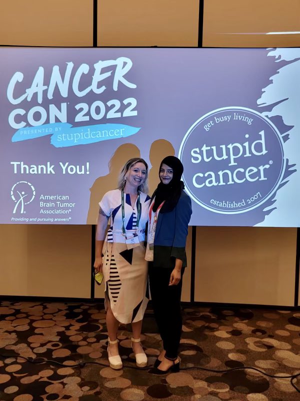 TumorWarrior's tweet photo. Top story: @theABTA: 'We’re so happy to be at the @StupidCancer #CancerCon live in Minneapolis! Our own Ambreen Maan joined a Keynote Panel on addressing health disparities in #ayacancercare. 👏 #CCL22 #btsm ' https://t.co/hGek9aA2PC, see more https://t.co/LGsExGF13r
