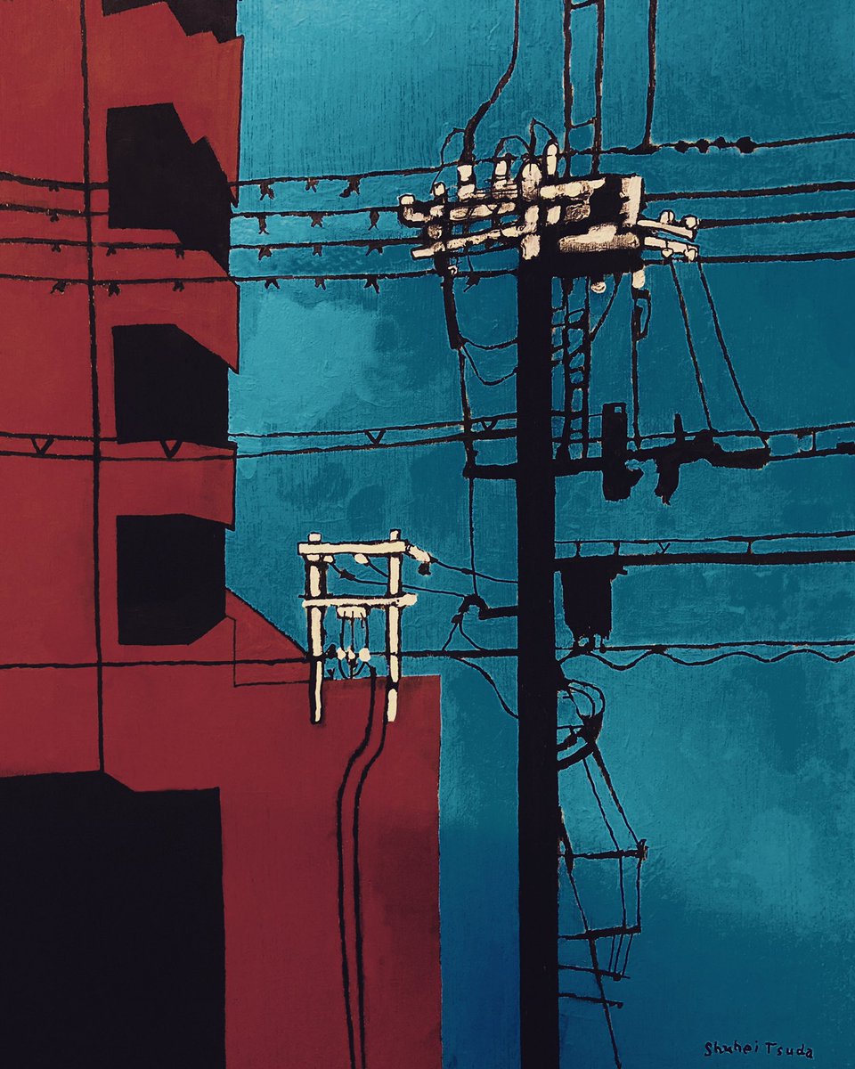 power lines utility pole no humans outdoors scenery torii building  illustration images