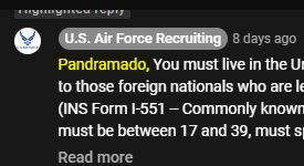 pandramodo's tweet photo. Not even the US Air Force can spell my name right https://t.co/l3P4bWEblO