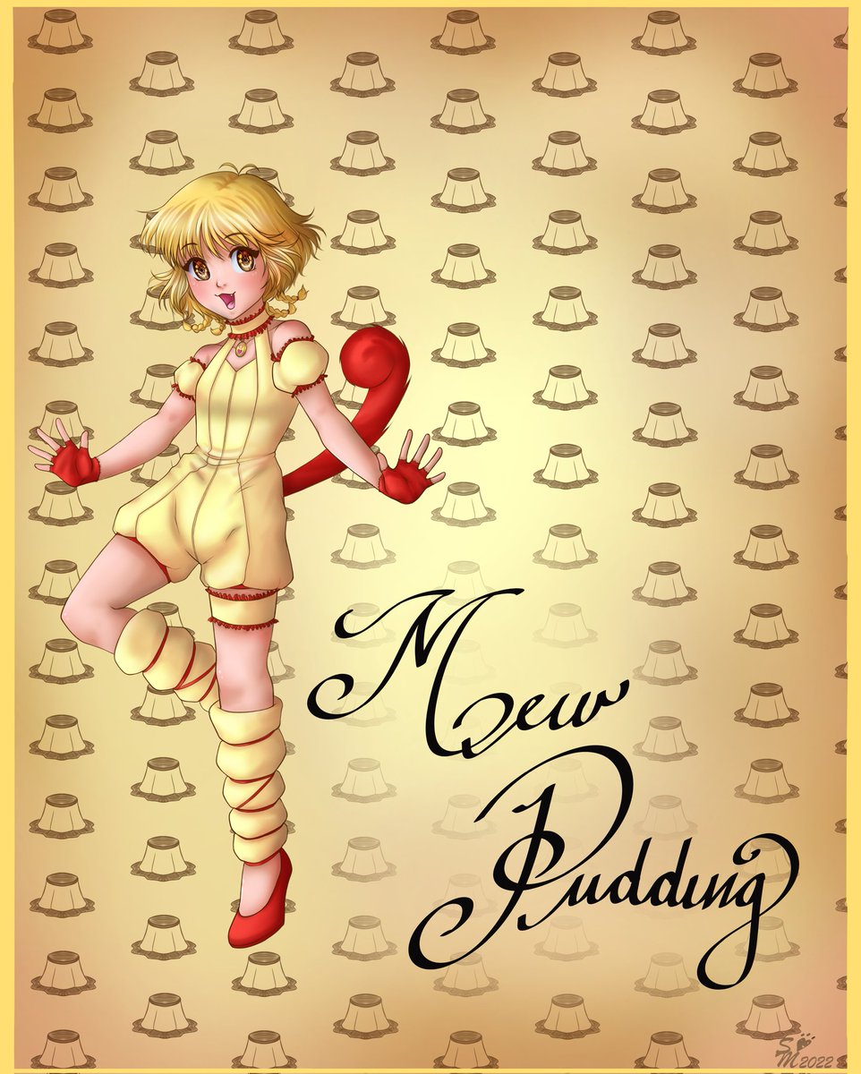 neko_maniax's tweet photo. 🍮🍮🍮 Mew Pudding 🍮🍮🍮

#art #digitalart #fanart #tokyomewmew #mewpudding #mewpurin #purinfon #bulinghuang #puddingfong #yellow #pudding #calligraphy https://t.co/3mpZNKbkjF