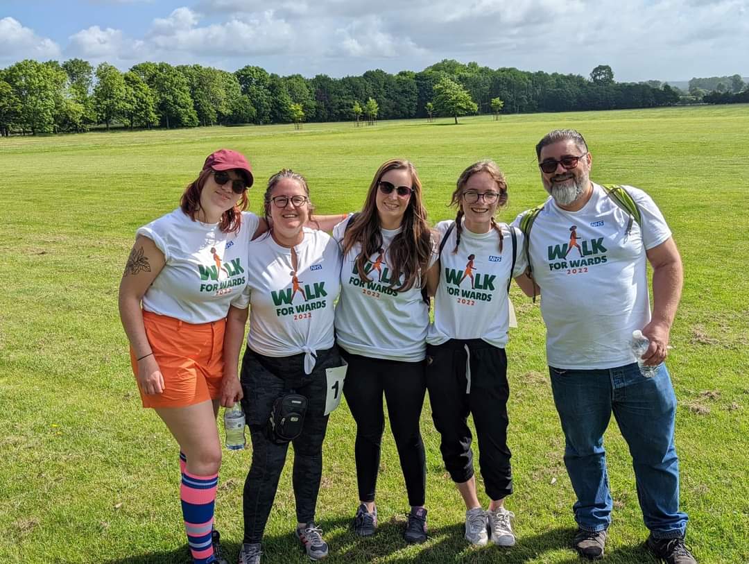 RegencyWard's tweet photo. Walk for Wards 2022 @RegencyWard @Millview_SPFT  contingent. What a perfect day for a walk round Glynde. Well done to @HeadsOnCharity and to all who took part. Now what shall we buy for the ward.🤔 https://t.co/1Lb6kOf3ji
