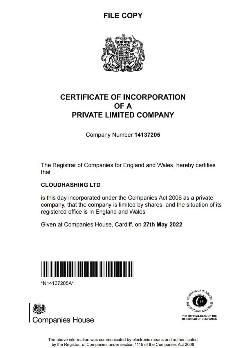 Cloudhashing001's tweet photo. https://t.co/dqnwuWMlKJ

2022 cloudhashing global business new company UK government official website query address https://t.co/Ns9ozcqZTZ