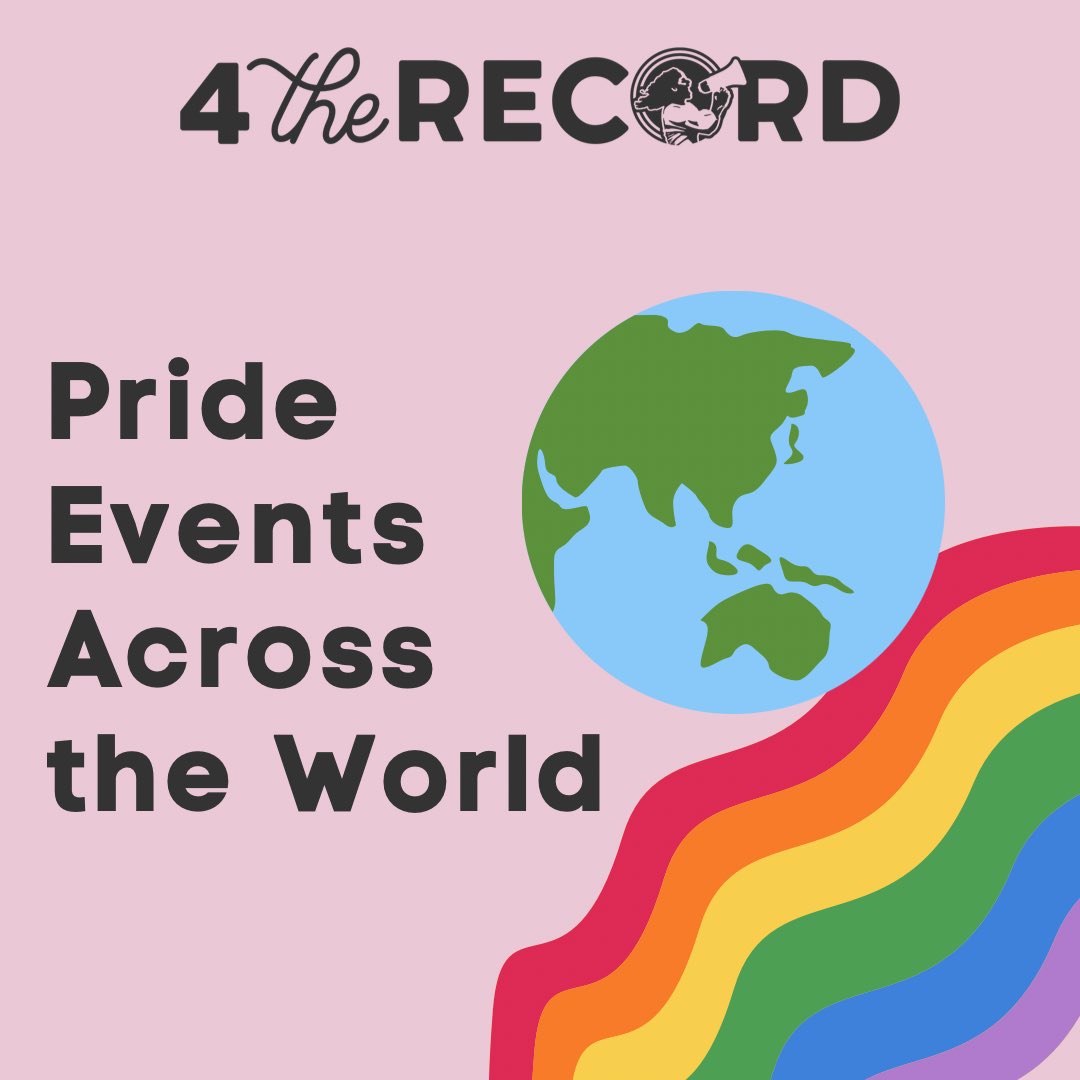 4TheRecordTeam's tweet photo. Some upcoming events to celebrate #Pride https://t.co/kFu0BAgGpg