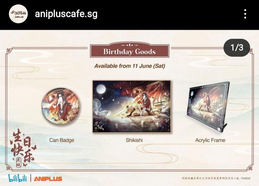 Merchina_id's tweet photo. JASTIP TGCFรANIPLUS Cafe Goods
Order form link:
https://t.co/D8uMavPVcP
#huacheng #tgcf #xielian #anipluscafesg #anipluscafe #hcbday https://t.co/ZxwVCNnxBg
