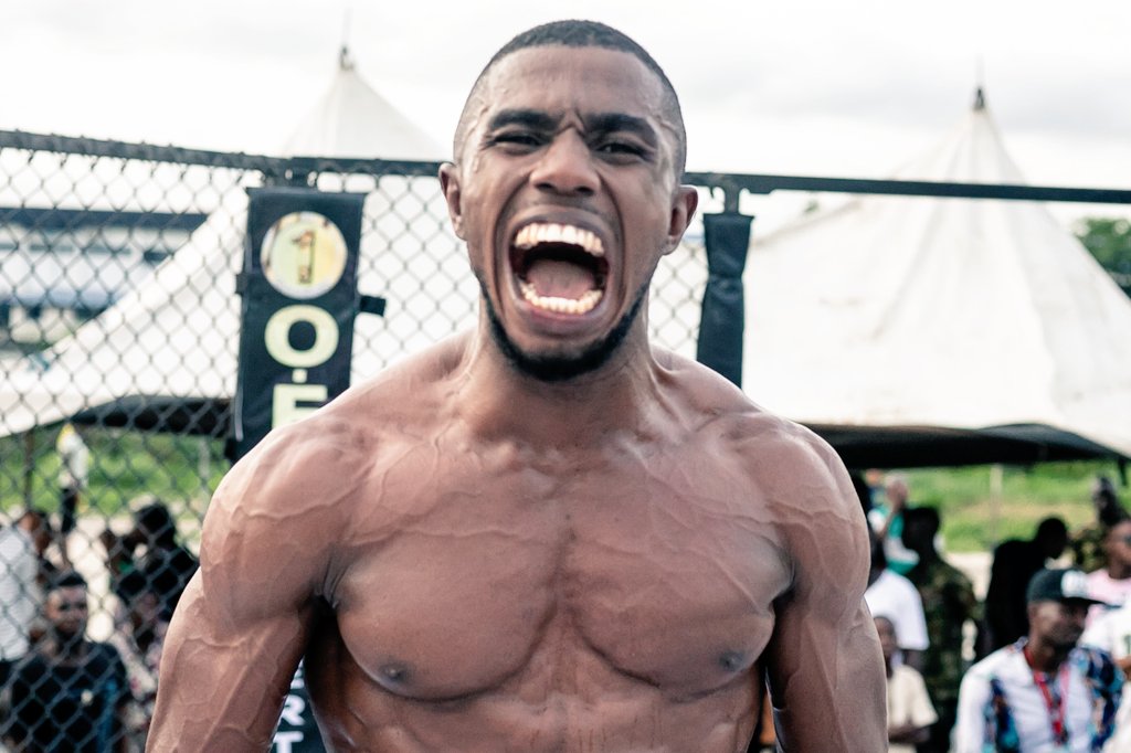 OFU_MMA_'s tweet photo. Only a Street Fight champion Sagon Junior Iheanyi Agoha can roar like this.
Will the roar continue at #OFU4?
Time will tell...
#MMA #fightnightlive Boxing #Nigeria #Lagos https://t.co/MGSdR0OnsB