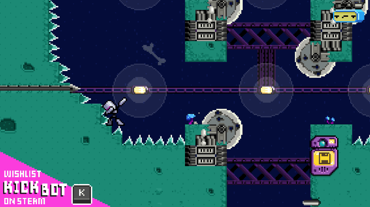 DelinquentGhost's tweet image. Hi @KickBotGame I landed on this platform by mistake and Kick Bot Dabbed.

Is it a Pixel Perfect Easter Egg?🤔

#indiegame #precisionplatformer