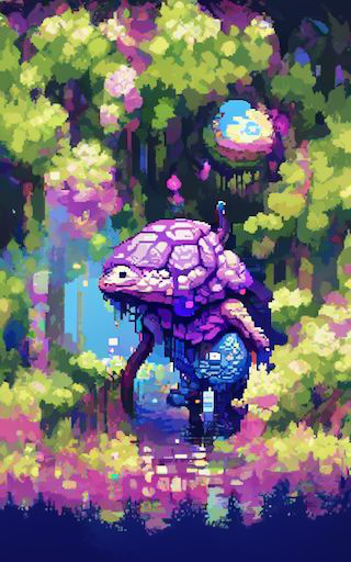 ElevatedNine's tweet photo. #Turtled.
Here are the #turtles for today with the #pixelartdiffusion notebook. Please click on the images to see the full view:)
#AIart #AiArtwork #aiartcommunity #pixelart #fantasy #digitalart #nftart https://t.co/C4ybW8FtR8