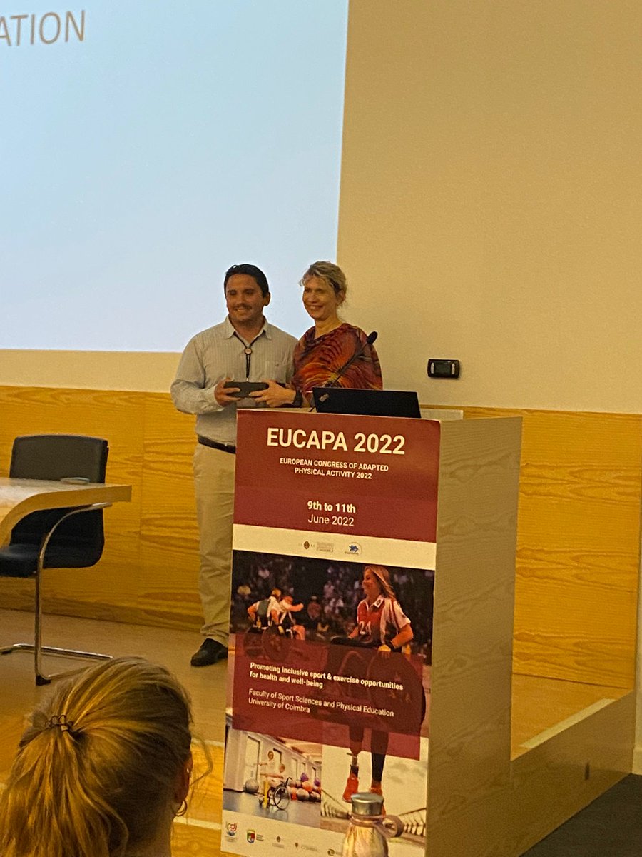 Raul Reina (@rreinava) on Twitter photo Very proud because PhD student <a href="/HenriquezMJV/">Matias Henriquez Valenzuela</a> from <a href="/cidumh/">CID (UMH)</a> and <a href="/MotorControlUMH/">Aprendizaje y Control Motor</a> has been awarded by <a href="/eufapa/">EUFAPA</a> for the best poster presentation about contextual performance factors in <a href="/ifcpf/">IFCPF (CP Football) ⚽️</a>. The relay is guaranteed!! Very proud because PhD student <a href="/HenriquezMJV/">Matias Henriquez Valenzuela</a> from <a href="/cidumh/">CID (UMH)</a> and <a href="/MotorControlUMH/">Aprendizaje y Control Motor</a> has been awarded by <a href="/eufapa/">EUFAPA</a> for the best poster presentation about contextual performance factors in <a href="/ifcpf/">IFCPF (CP Football) ⚽️</a>. The relay is guaranteed!!