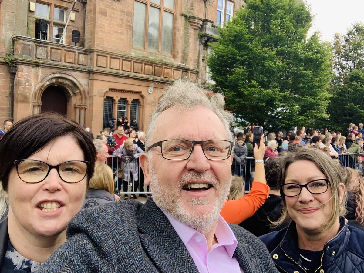 CllrGMacgregor's tweet photo. Fantastic to have Lockerbie Gala &amp; Riding of the Marches back. Amazing effort by all who work tirelessly to make this happen, the creativity and humour of the parade entrants &amp; the fantastic turnout of horses. Truly a joy to see 💙🤍💙🤍💙 #ForwardLockerbie https://t.co/2IXcj1Of6f