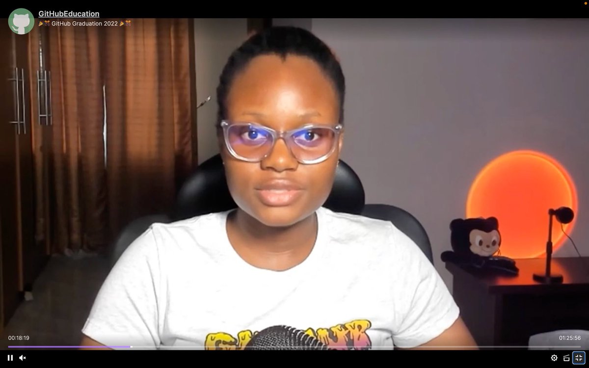 GitHubEducation's tweet image. Big shoutout to @yomaokobiah Student Speaker at #GitHubGraduation 👏🏻 such an inspiring story ✨