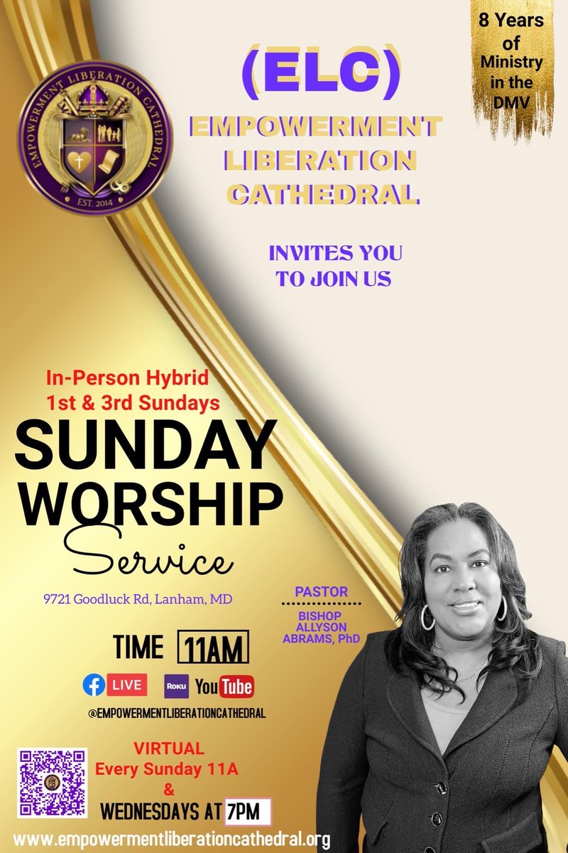 EmpowerCathedrl's tweet photo. Worship with ELC 11Am Sunday. https://t.co/zHdFg5hZDS