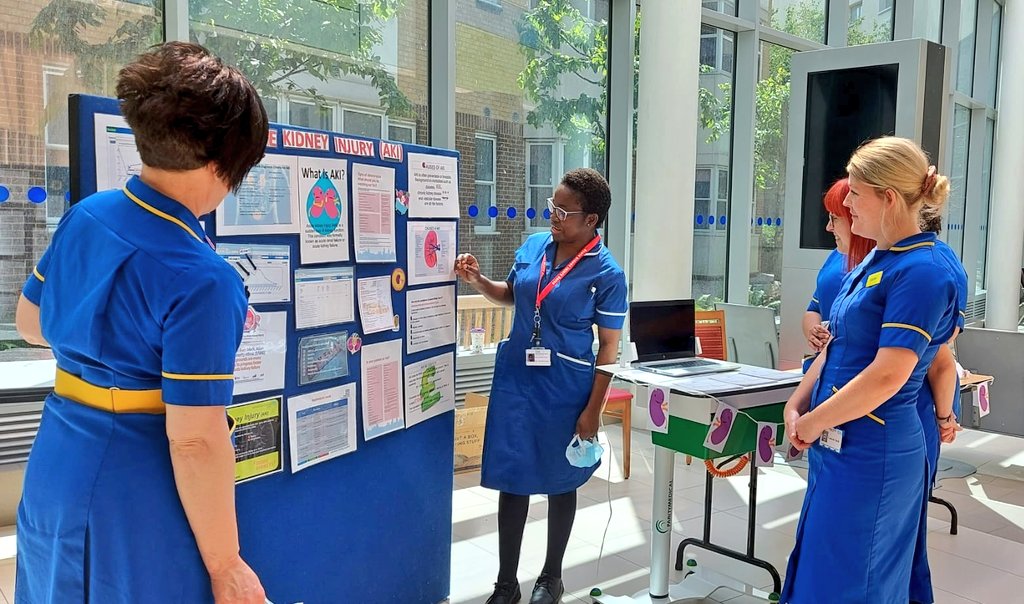 💛 Our kidneys are about so much more than urine ... the product of the kidney is homeostasis 👍 

Lovely day at Broomfield Hospital yesterday, speaking with colleagues about kidney care &amp; Acute Kidney Injury 😁

<a href="/toluboye2003/">Tolulope Adekunbi</a> <a href="/SharonVReid/">Sharon 🕉</a>
<a href="/MSEHospitals/">Mid and South Essex NHS Foundation Trust</a> <a href="/HealthyMeAtMSE/">Healthy Me at MSE</a> #CRNurse