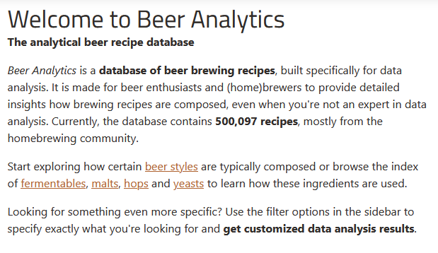 Since today, beer-analytics.com analyzes more than 500k (half a million!) beer brewing recipes 😱