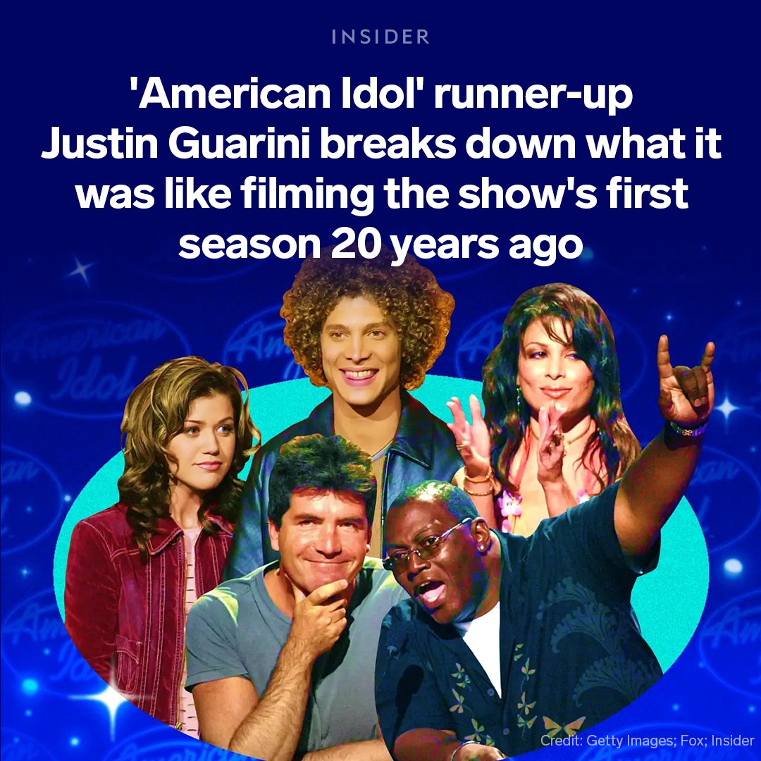 insiderent's tweet photo. 🎤 On June 11, 2002, @AmericanIdol premiered. Two decades later, the show goes on. 

@thisisinsider spoke with the show's first runner-up, @JustinGuarini, to learn what it was like to compete 20 years ago. 👇

https://t.co/Oarn9yMXpw https://t.co/a7BBFYw7vm