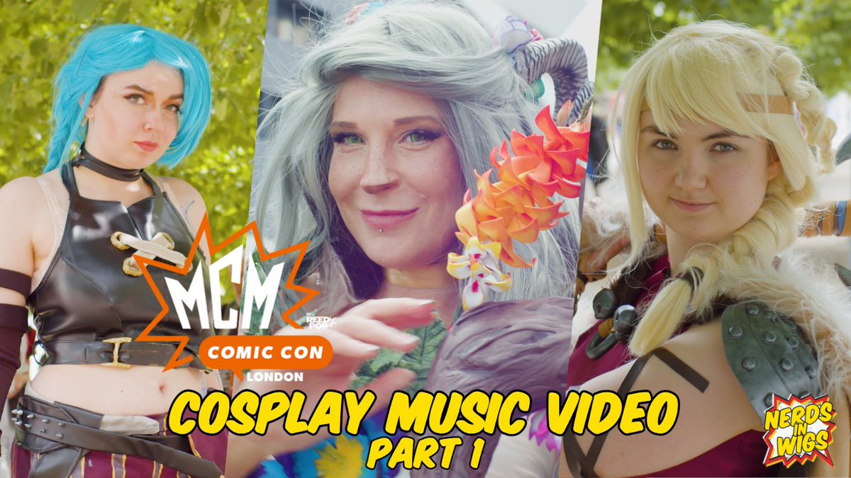 nerdsinwigs's tweet photo. The first of our cosplay music videos from #MCMLondon May 2022 is now on our YouTube channel! Check it out here: https://t.co/kkfJmHCRzh

Thumbnail feat. fitzbrekker (IG) that_drunk_cosplayer (IG) @arcadia_bailey 

#MCMComicCon https://t.co/d86V2tpjlP
