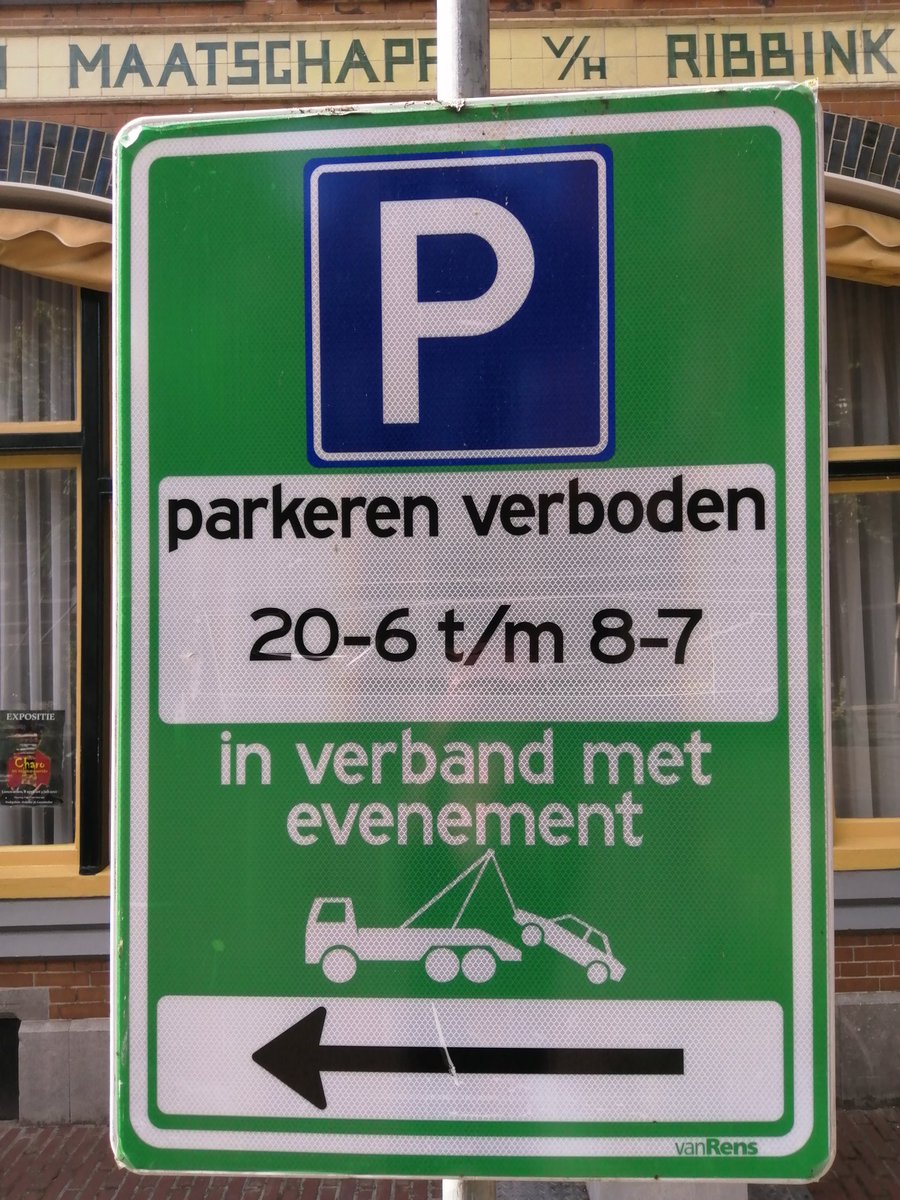 Valt dit bord binnen de normen van het rvv en is het daarmee rechtsgeldig? #rvv <a href="/KooSpee/">KoosSpee</a> <a href="/SipkevdM/">Sipke van der Meulen</a> #dtv <a href="/Gemeente_Lwd/">Gemeente Leeuwarden</a>