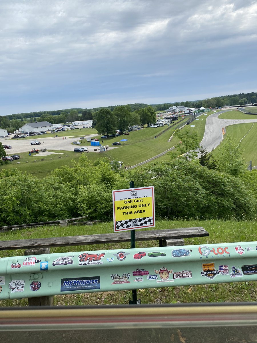 Found a sticker for <a href="/McElreaRacing/">McElrea Racing</a> up on fireman’s hill <a href="/roadamerica/">Road America</a> ! <a href="/HunterMcElrea/">Hunter McElrea</a> <a href="/SunshineCougar/">Rae Ann</a>