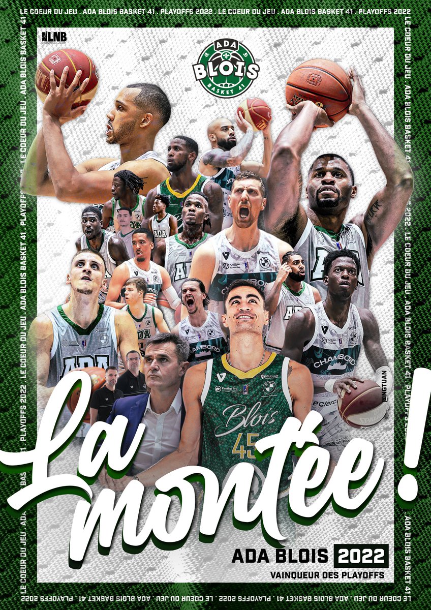 ADABloisBasket's tweet photo. 💚🚀 𝗟𝗔 𝗠𝗢𝗡𝗧𝗘𝗘 🚀💚

✨ 𝗩𝗮𝗶𝗻𝗾𝘂𝗲𝘂𝗿𝘀 𝗱𝗲𝘀 𝗣𝗹𝗮𝘆𝗼𝗳𝗳𝘀 𝟮𝟬𝟮𝟮 ✨

#Playoffs #ProB #LNB https://t.co/b6SBS2jYwz