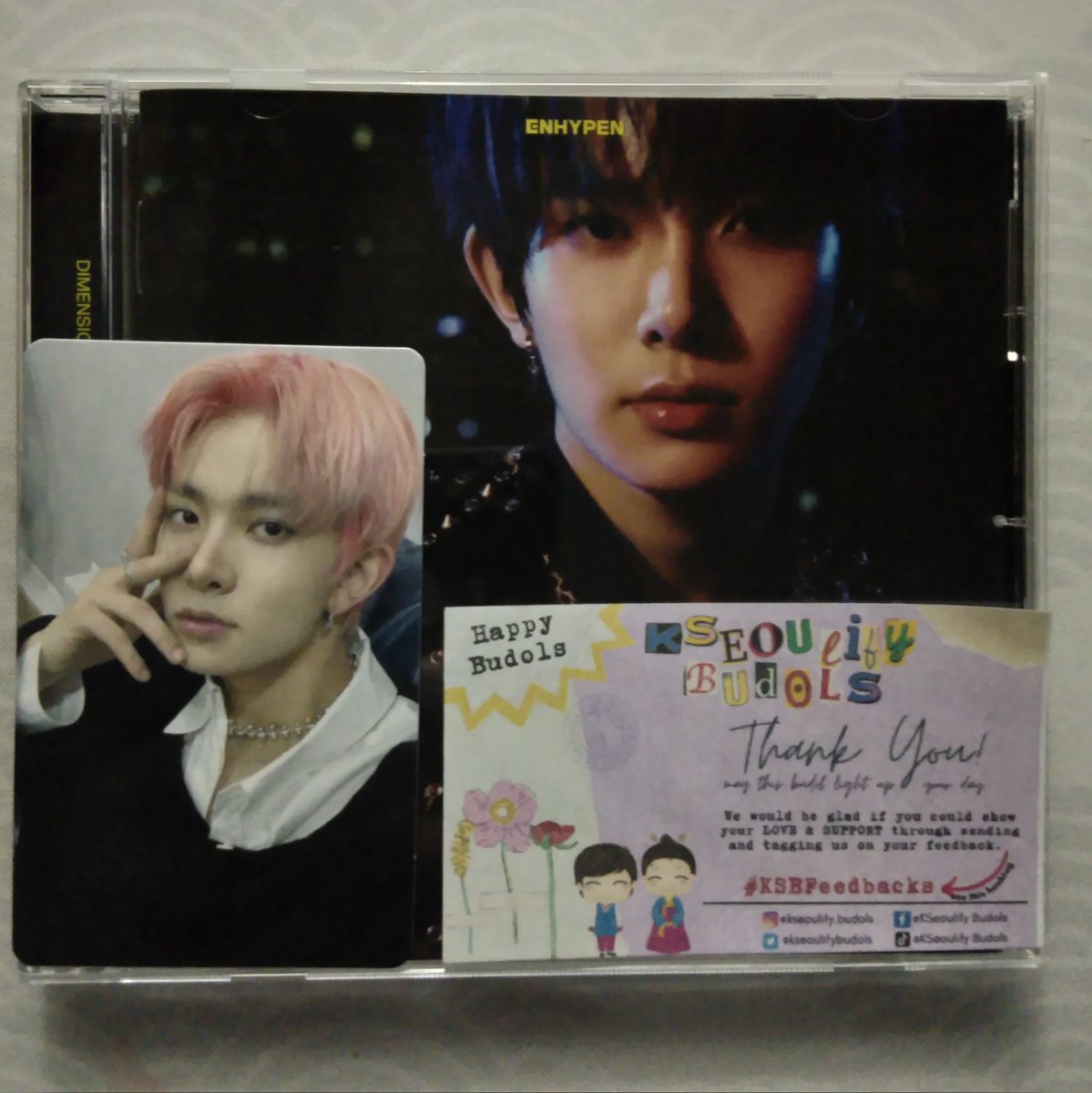 kwrrrroz's tweet photo. Thank you so much po @kseoulifybudols sa fast and smooth transaction plus for sending me information about the parcel! I highly recommended this shop. Heeseung came home safely po 😭 I'm so happy! 💗
#KSBFeedbacks #KSB_BoxSharing https://t.co/J2DGpYaTnE