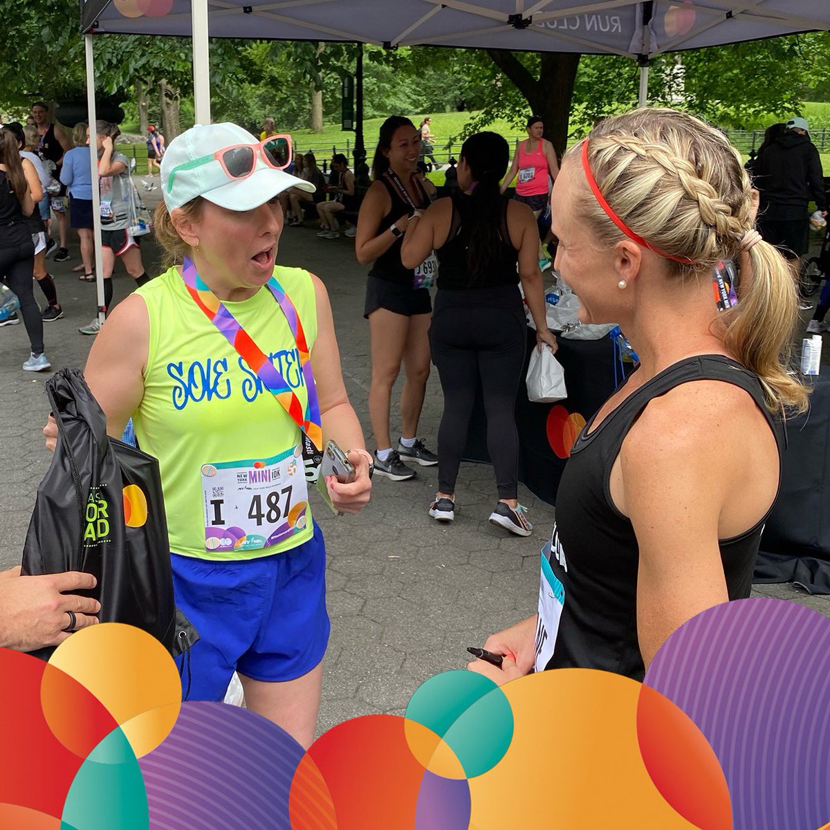 Congrats to this runner who finished the #MastercardMini10k and is making huge strides in their community! 🎉 We teamed up with @NYRR &amp; <a href="/ShalaneFlanagan/">Shalane Flanagan</a> to deliver their #Priceless Surprise private mentorship &amp; Mastercard Digital Doors Kit!