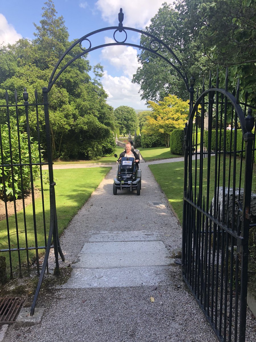 A big thank you to Countryside Mobility @CMSouthWest for the Tramper (outdoor scooter for rugged terrain) Scheme they have at places like @LanhydrockNT that enabled our day out today! We (well I) did 10,000 steps and then some 😊