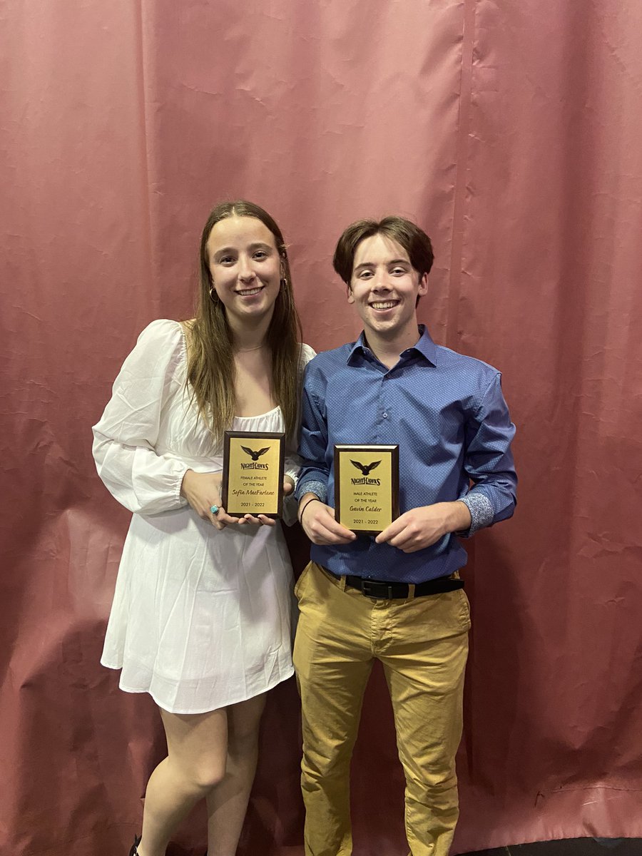 NackawicA's tweet image. Congratulations to our Female and Male Athletes of the Year!!! Sofia MacFarlane and Gavin Calder, we are so very proud and impressed that you are both back-2-back recipients of this prestigious honour! Well done!