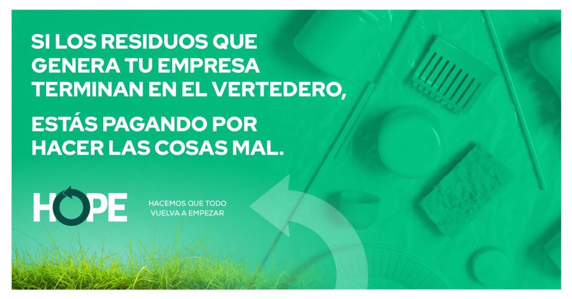 Hope_Chile's tweet image. Sabemos que pagar para que se lleven tus residuos a un relleno sanitario no es barato. Pero te contamos que pagar para que tengan una segunda vida sale lo mismo y termina mejor ♻️

Infórmate sobre todos nuestros servicios en hopechile.cl

#HOPE #Reciclaje