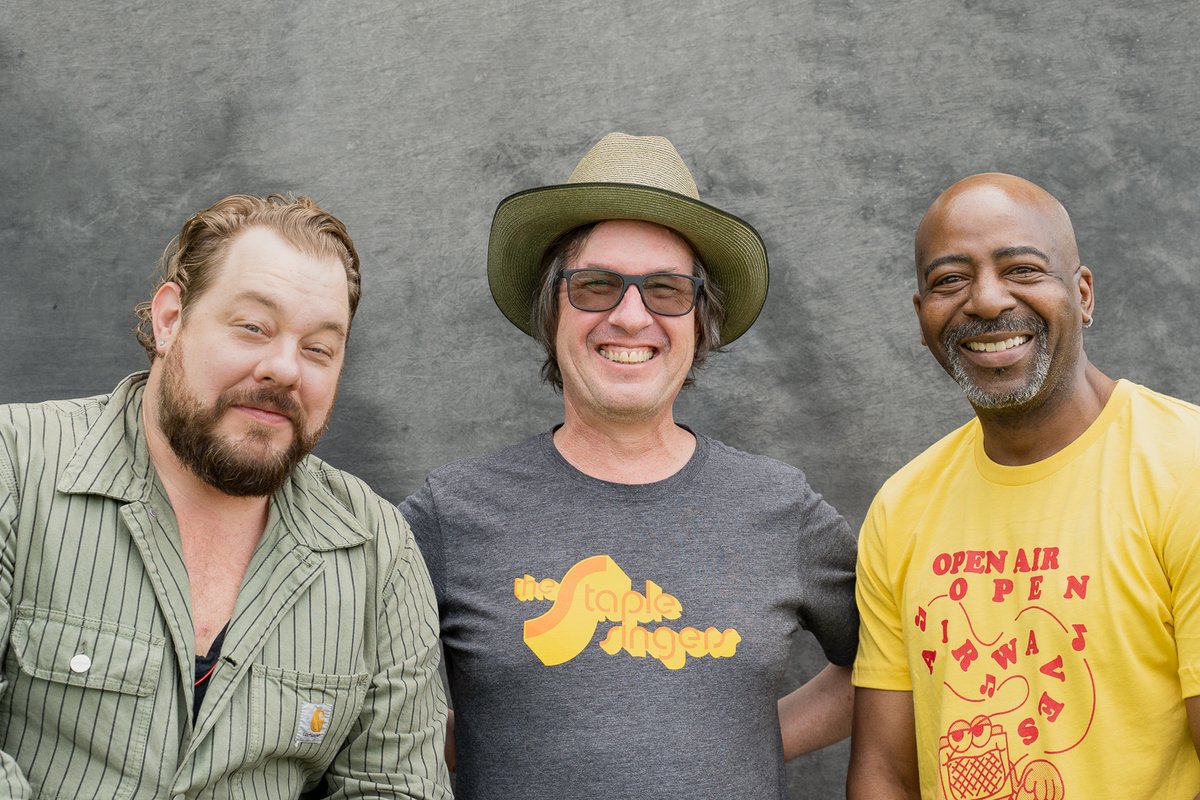 . <a href="/NRateliff/">Nathaniel Rateliff</a> with The Current's <a href="/BillDeVille/">Bill DeVille</a> and Derrick Stevens backstage at #RockTheGarden.

Nathaniel Rateliff &amp; The Night Sweats perform tonight at 8:30 on the Main Stage. 

📷 <a href="/steph_nardi/">Stephanie Nardi</a>
