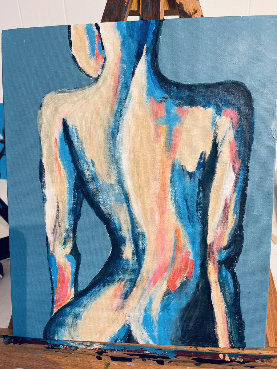 Manor_HT's tweet photo. Never too old to learn something new #ArtLessons #FirstPainting https://t.co/M3xHG0xsCm